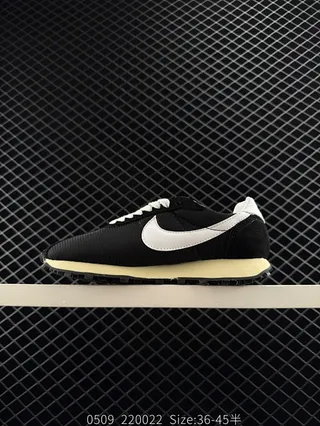Nike LD-0 Noir Blanc Baskets Running à Encolure Basse en Mesh 2