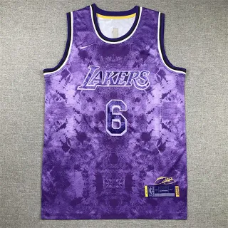 Nike Los Angeles Lakers Select Edition Floral Purple Basketball Jersey