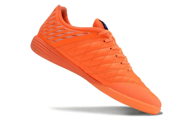 Nike Lunar Gato नारंगी काला सिलवाया हुआ उंगलियों का ढक्कन तिरछा सिंथेटिक पिंजरा ओवरले अंदरूनी फुटबॉल जूते 7