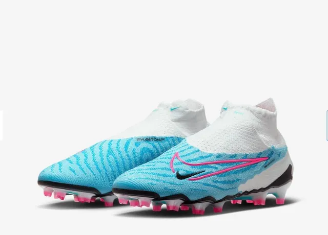 Nike Mercurial Superfly White Blue High-Cut Sock-Fit Collar Firm-Ground Soccer Shoes 6