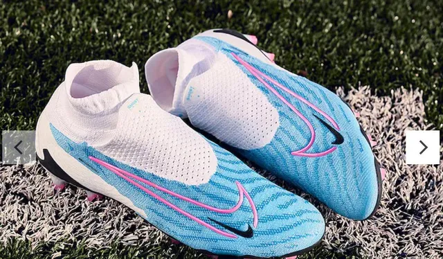 Nike Mercurial Superfly White Blue High-Cut Sock-Fit Collar Firm-Ground Soccer Shoes 7