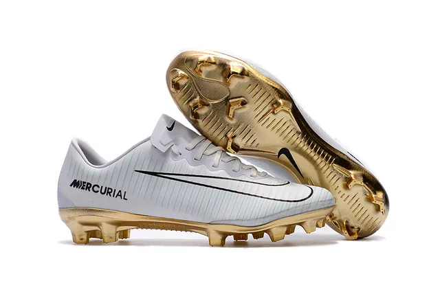 Nike Mercurial Vapor Black White Yellow أحذية كرة القدم على أرض صلبة 8