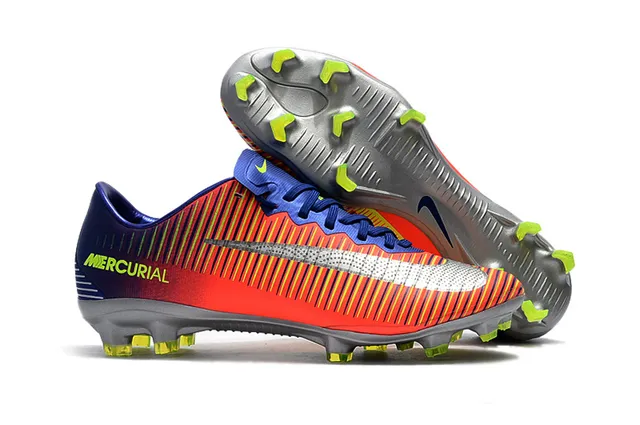 Nike Mercurial Vapor Black White Yellow أحذية كرة القدم على أرض صلبة 11