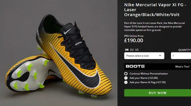 Nike Mercurial Vapor Black White Yellow أحذية كرة القدم على أرض صلبة 18
