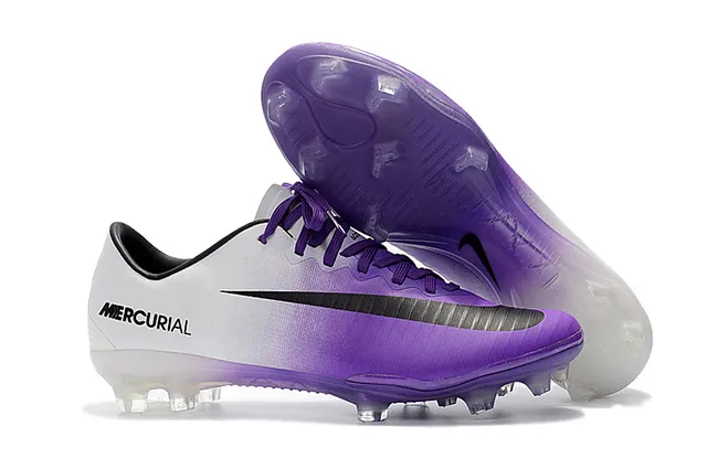 Nike Mercurial Vapor Black White Yellow أحذية كرة القدم على أرض صلبة 21