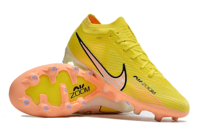 Nike Mercurial Vapor Zoom Yellow Orange Firm-Ground Zapatos de fútbol 3