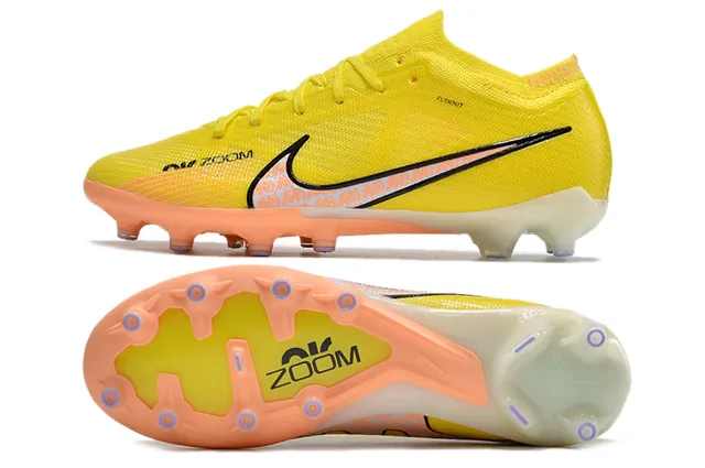 Nike Mercurial Vapor Zoom Yellow Orange Firm-Ground Zapatos de fútbol 5