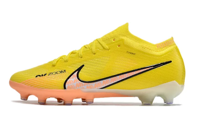 Nike Mercurial Vapor Zoom Yellow Orange Firm-Ground Zapatos de fútbol 8