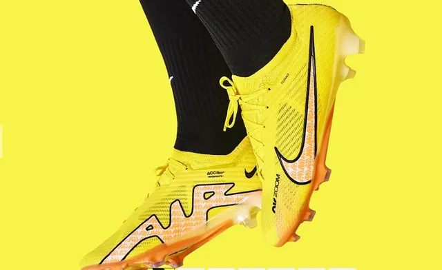 Nike Mercurial Vapor Zoom Yellow Orange Firm-Ground Zapatos de fútbol 9