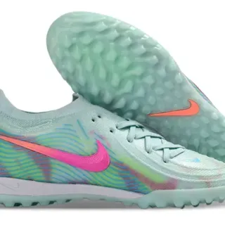 Nike Multicolor Green Knit Upper Wave Graphics Turf Soccer Shoes
