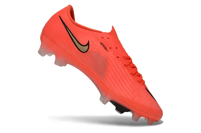 Nike Orange Black Flyweave Upper Air Zoom Heel Unit Firm-Ground Soccer Shoes 2