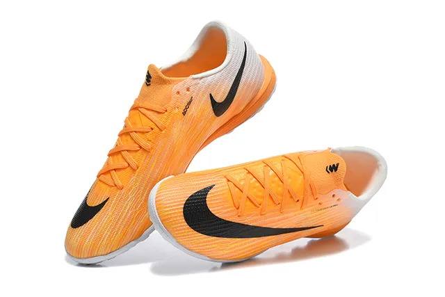 Nike Orange White Knit Upper Gradient Turf Soccer Shoes 2