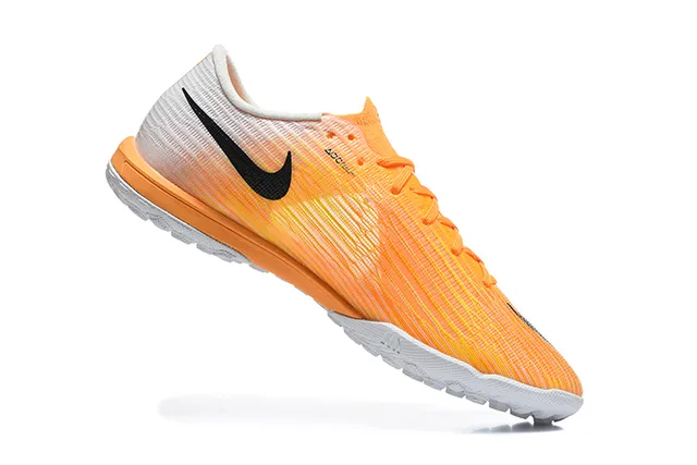 Nike Orange White Knit Upper Gradient Turf Soccer Shoes 3