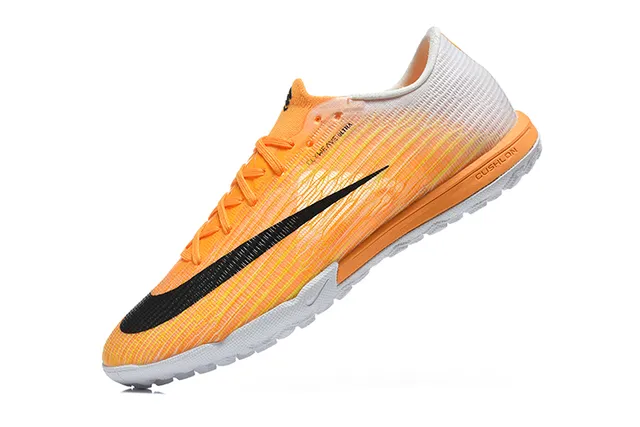 Nike Orange White Knit Upper Gradient Turf Soccer Shoes 4