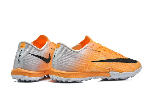 Nike Orange White Knit Upper Gradient Turf Soccer Shoes 5