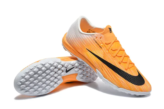 Nike Orange White Knit Upper Gradient Turf Soccer Shoes 7