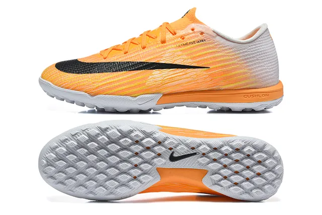 Nike Orange White Knit Upper Gradient Turf Soccer Shoes 9