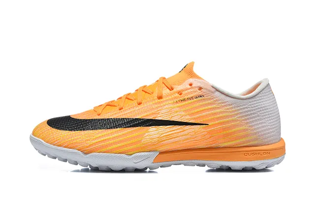 Nike Orange White Knit Upper Gradient Turf Soccer Shoes 10
