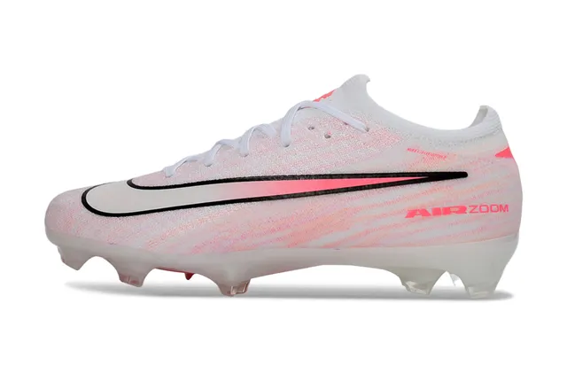 Nike Phantom GT Air Zoom सफेद गुलाबी कठोर जमीन फुटबॉल जूते 2