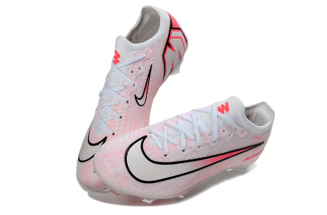 Nike Phantom GT Air Zoom सफेद गुलाबी कठोर जमीन फुटबॉल जूते 3