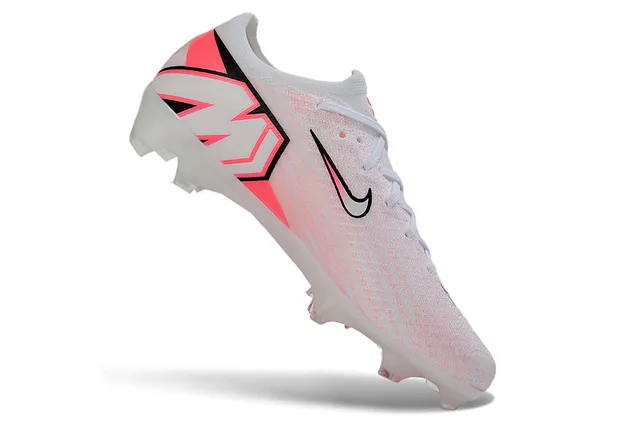 Nike Phantom GT Air Zoom सफेद गुलाबी कठोर जमीन फुटबॉल जूते 4