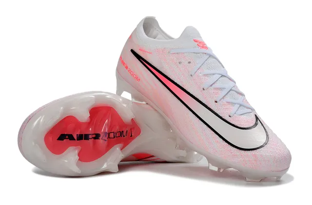 Nike Phantom GT Air Zoom सफेद गुलाबी कठोर जमीन फुटबॉल जूते 6
