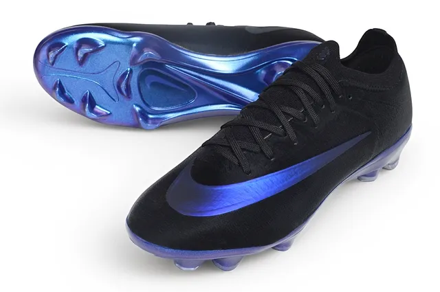 Nike Phantom GT Atomknit Black Iridescent Blue Firm-Ground ফুটবল জুতো 3