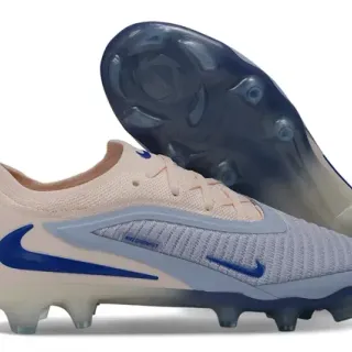 Nike Phantom GT Beige Blue जालदार मिडफुट पट्टी फर्म ग्राउंड फुटबॉल जूते