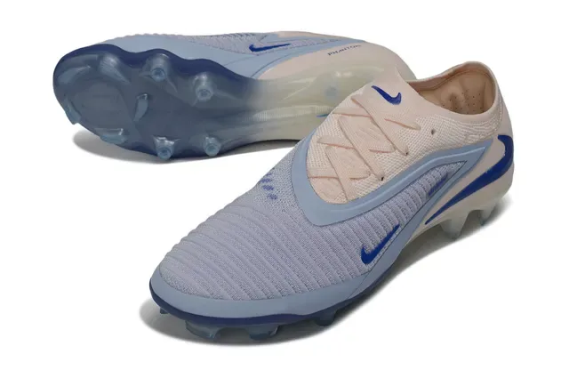 Nike Phantom GT Beige Blue 针织鞋面 足中带 天然草地足球鞋 4