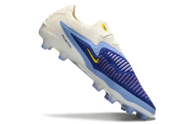 Nike Phantom GT বেইজ বেগুনি নিট উপরের অংশ ডায়নামিক কেজ ওভারলে ফার্ম গ্রাউন্ড ফুটবল জুতো 3