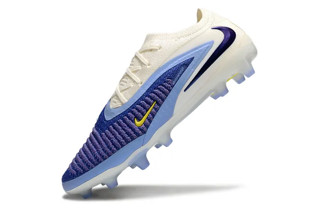 Nike Phantom GT বেইজ বেগুনি নিট উপরের অংশ ডায়নামিক কেজ ওভারলে ফার্ম গ্রাউন্ড ফুটবল জুতো 4