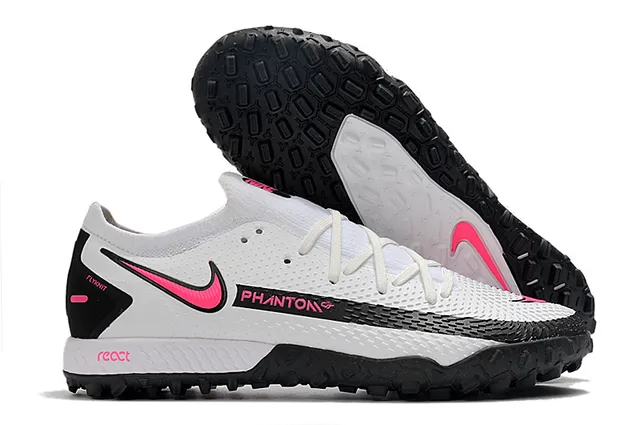 Nike Phantom GT Black Brown Low-Cut Synthetic Upper Metallic Copper Midfoot Panel Turf Soccer Shoes 7