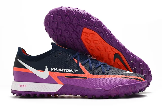 Nike Phantom GT Black Brown Low-Cut Synthetic Upper Metallic Copper Midfoot Panel Turf Soccer Shoes 13