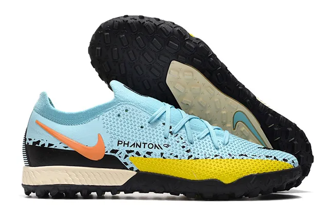 Nike Phantom GT Black Brown Low-Cut Synthetic Upper Metallic Copper Midfoot Panel Turf Soccer Shoes 21