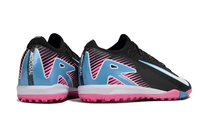 Nike Phantom GT أسود وردي منخفض القطع شبكة علوية أرضية أحذية كرة القدم 5