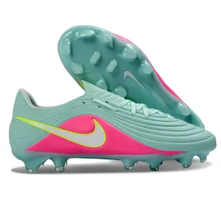 Nike Phantom GT नीला गुलाबी लो-कट सिंथेटिक अपर रिब्ड टेक्सचर फर्म ग्राउंड फुटबॉल जूते