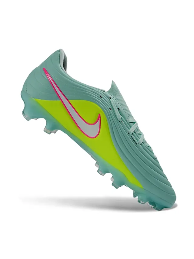 Nike Phantom GT Chaussures de football bleu rose low-cut upper synthétique texture à relief ground ferme 2