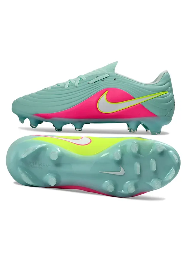 Nike Phantom GT Chaussures de football bleu rose low-cut upper synthétique texture à relief ground ferme 6