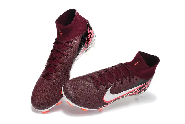 Nike Phantom GT Sapatos de futebol de campo firme com camuflagem borgonha 2