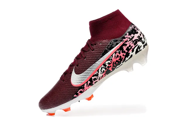 Nike Phantom GT Sapatos de futebol de campo firme com camuflagem borgonha 4