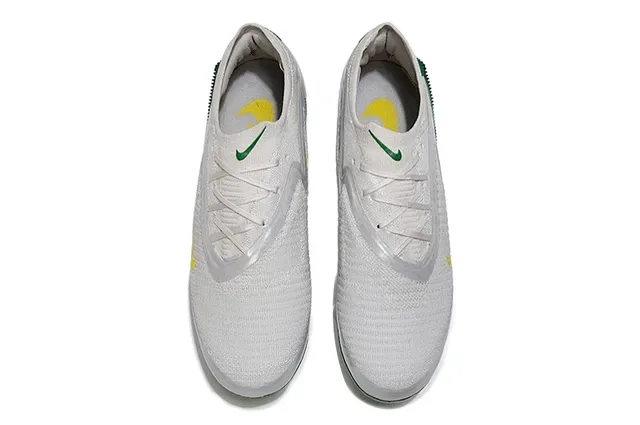 Nike Phantom GT Zapatos de Fútbol Blanco Verde Amarillo Iridiscente Firm Ground 2