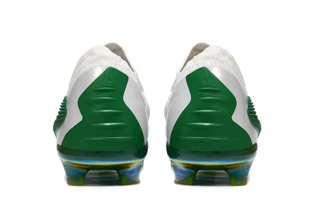 Nike Phantom GT Zapatos de Fútbol Blanco Verde Amarillo Iridiscente Firm Ground 4