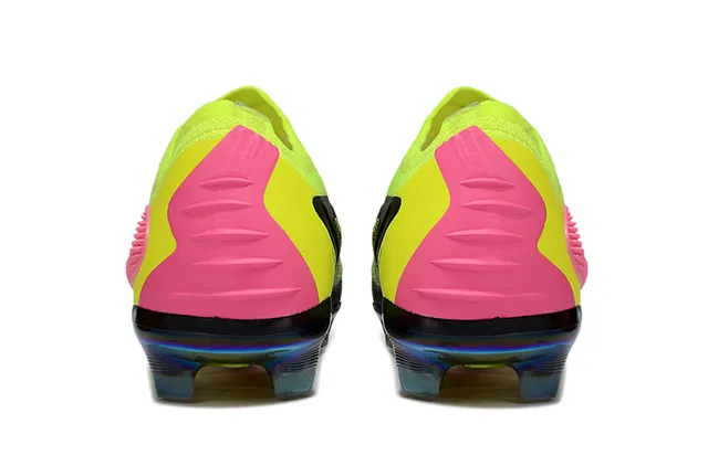 Nike Phantom GT Amarelo Preto Baixo Corte Malha Superior Cadarço Assimétrico Superfície Firme Sapatos de Futebol 4