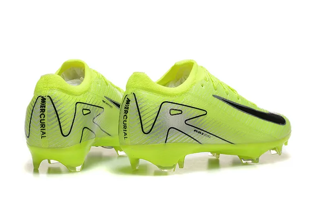 Nike Phantom GT Amarelo Preto Low-Cut Knit Upper Firm-Ground Sapatos de Futebol 2