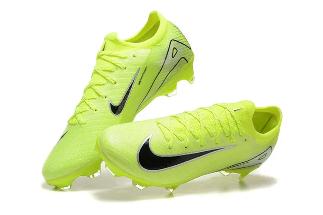 Nike Phantom GT Amarelo Preto Low-Cut Knit Upper Firm-Ground Sapatos de Futebol 3
