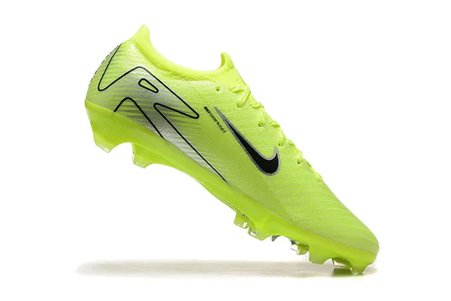 Nike Phantom GT Amarelo Preto Low-Cut Knit Upper Firm-Ground Sapatos de Futebol 4