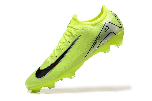 Nike Phantom GT Amarelo Preto Low-Cut Knit Upper Firm-Ground Sapatos de Futebol 5