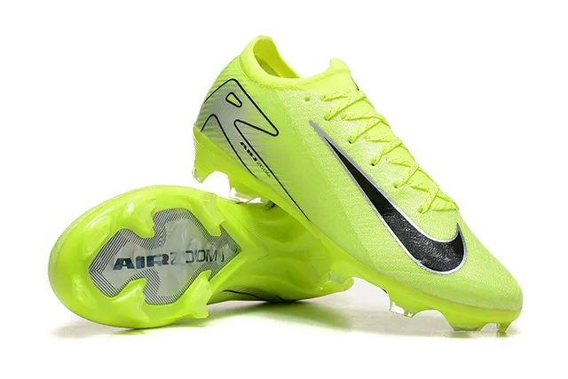 Nike Phantom GT Amarelo Preto Low-Cut Knit Upper Firm-Ground Sapatos de Futebol 6