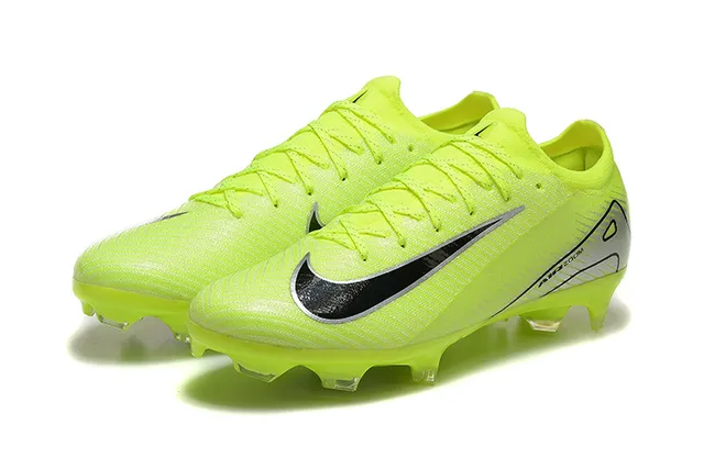 Nike Phantom GT Amarelo Preto Low-Cut Knit Upper Firm-Ground Sapatos de Futebol 8