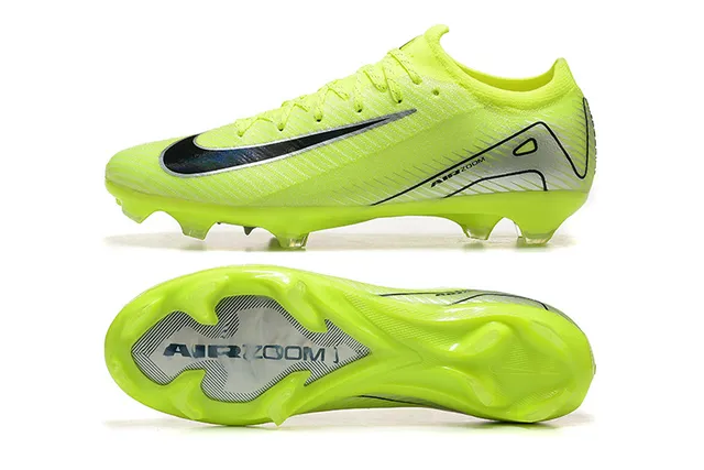 Nike Phantom GT Amarelo Preto Low-Cut Knit Upper Firm-Ground Sapatos de Futebol 9